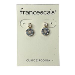 Francesca’s Cubic Zirconia Floral Earrings